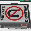 Biển Báo Lối Vào Riêng Tư Cấm Quay Đầu Xe - Thumbnail 2
