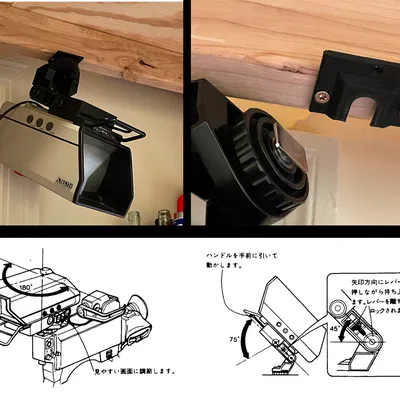 Giá gắn "Cold Shoe" cho kính ngắm máy quay Sony CRT. DXF-50, DXF-51, DXF-40,... Cần có trên bàn làm việc!