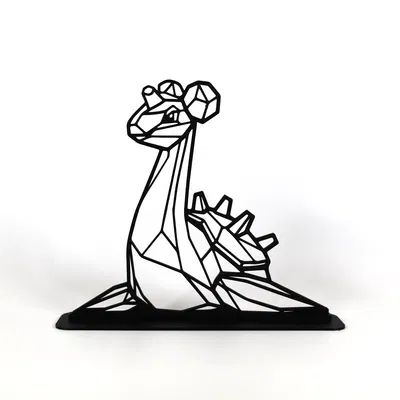 Lapras Hình Học Low Poly