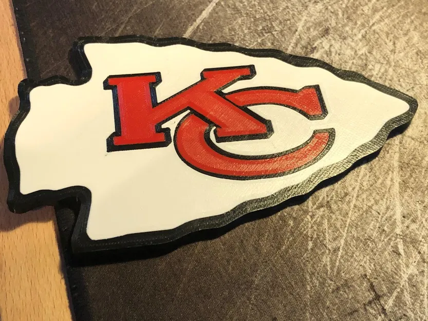 Logo Mũi Tên Kansas City CHIEFS (Bản Sửa Phẳng) Đội Bóng Bầu Dục Chief - Image 1