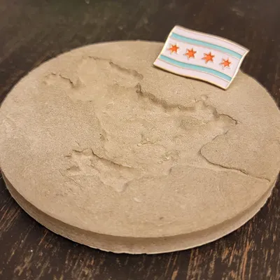 Khuôn Đế Lót Ly Hình Rãnh Chuột Chicago