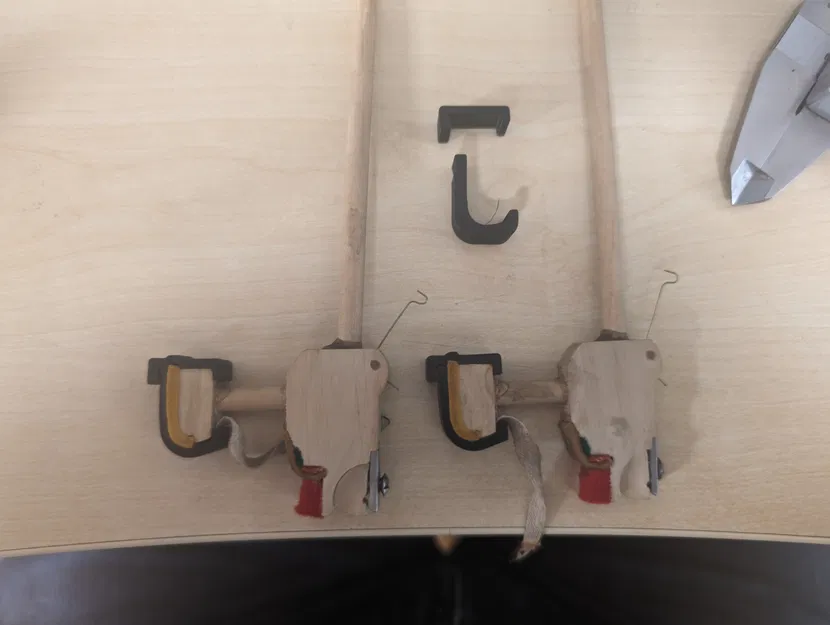 Kẹp/Giá đỡ dán da cho bộ phận chặn đàn piano - Image 2