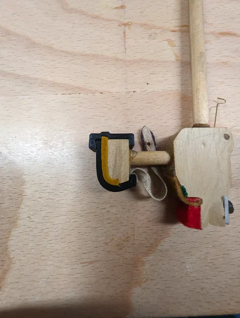 Kẹp/Giá đỡ dán da cho bộ phận chặn đàn piano - Image 3