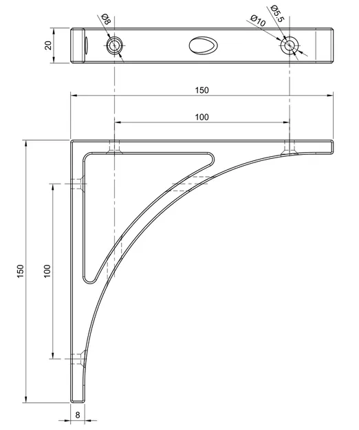 Giá Đỡ Kệ - Mẫu Phổ Dụng, Có Thể Thay Đổi Kích Thước - Image 2