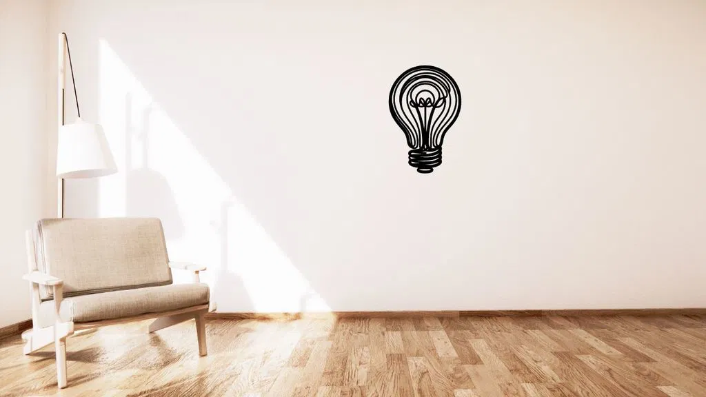 Tranh treo tường hình bóng đèn / Bulb / Žárovka - Image 1