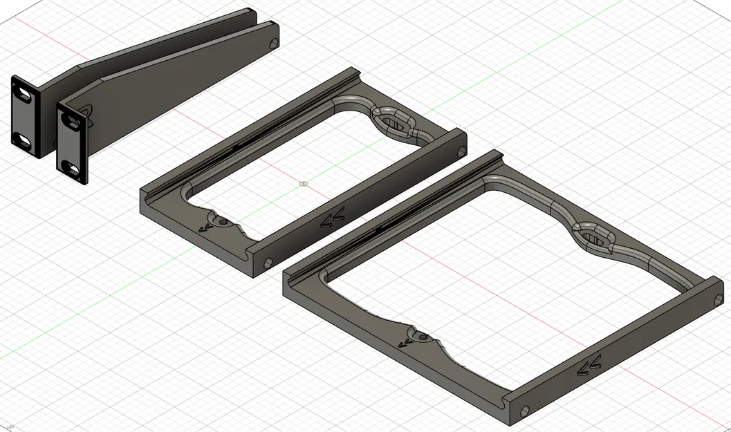 ZimaBoard Modular 1U Rack Remix - Thanh ren 1/4" + Tùy chọn gắn tường - Image 2