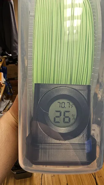 Hộp đáy cho Hộp đựng Filament, có chỗ để hạt hút ẩm và gắn đồng hồ đo độ ẩm - Image 1