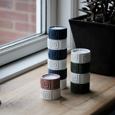 Chân nến Candle V29 - Họa tiết Aztec