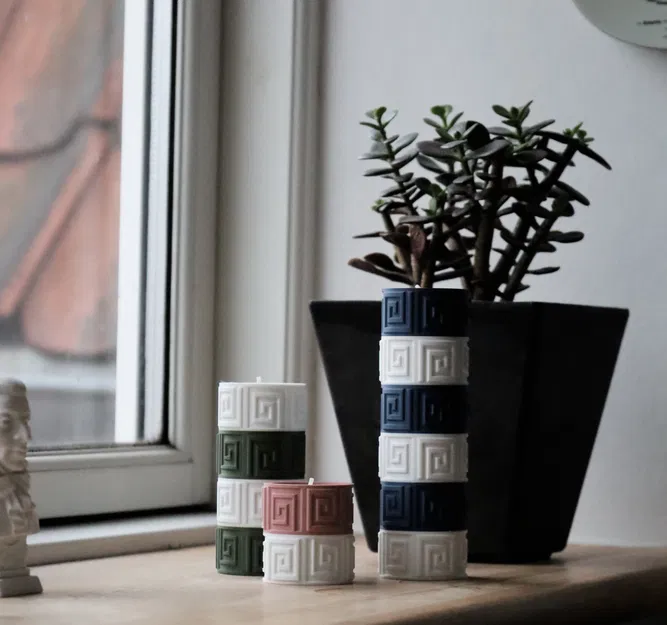 Chân nến Candle V29 - Họa tiết Aztec - Image 2