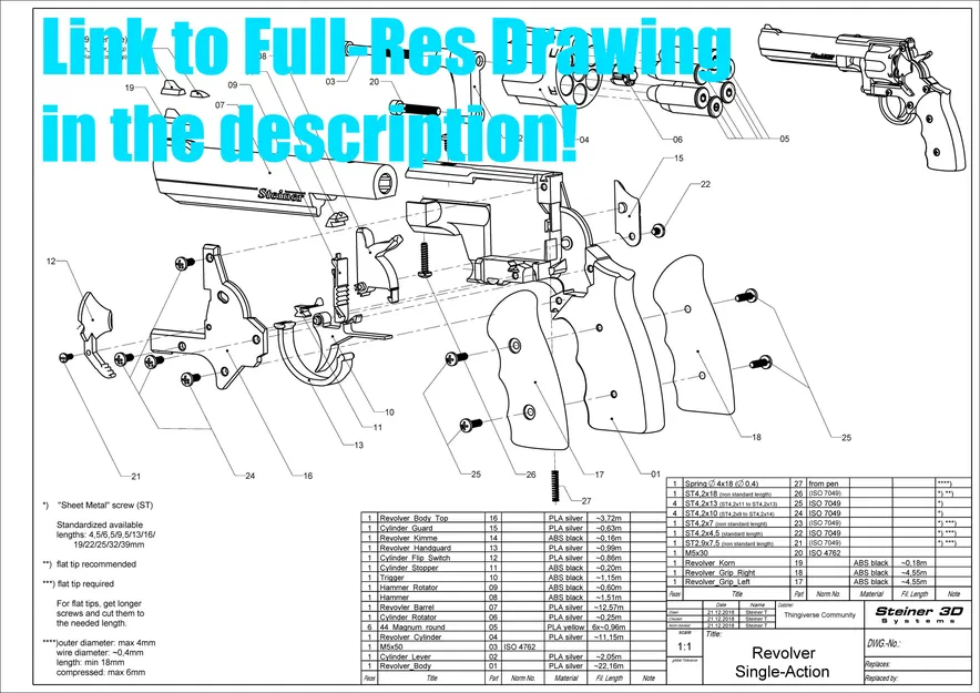 Súng lục đồ chơi | Revolver - Single Action - Image 22
