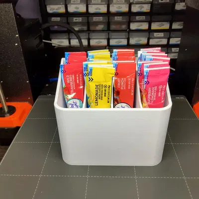 Thùng Đựng Gói Bột Pha Nước Giải Khát