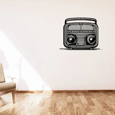 Tranh Radio Treo Tường Tối Giản