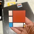 Tranh Búp Bê Mondrian - Bản Gốc Đỏ, Xanh Dương, Vàng - Thumbnail 3