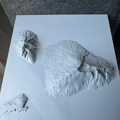 Bản đồ Địa hình 3D Maui