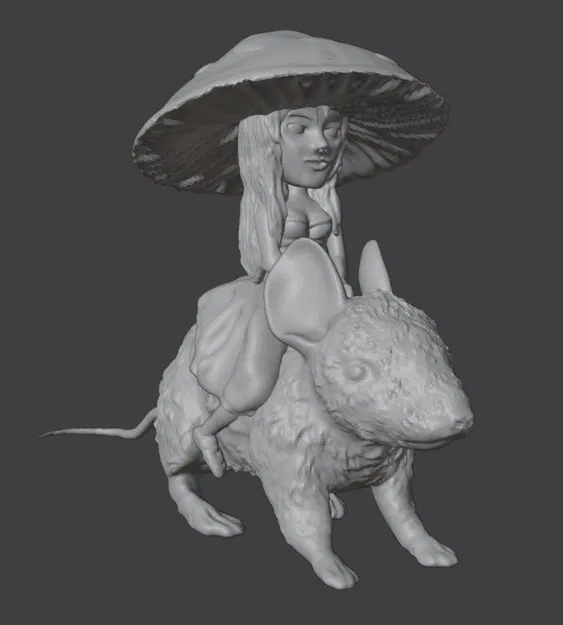 Nữ Tiên Nấm Cưỡi Chuột - Image 1