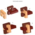 Mô hình Khối Gỗ Thắt Nút (Knot Puzzle) - Thumbnail 2