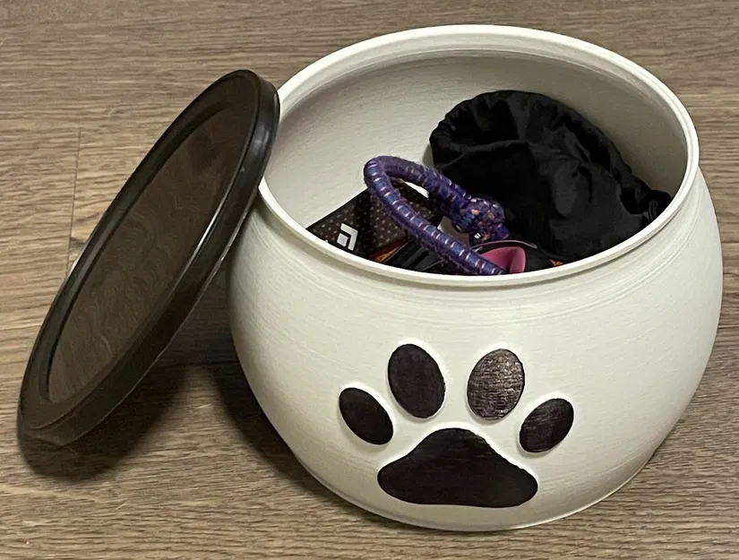 Hộp Đựng Nắp Lon Cà Phê Có In Hình Dấu Chân (Tùy Chọn) - Image 1