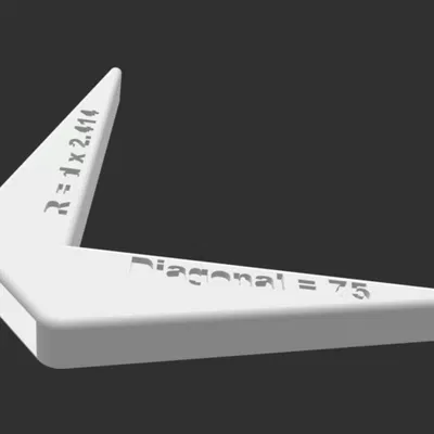 Thước Đo Bán Kính +/- 0.2mm Độ Chính Xác