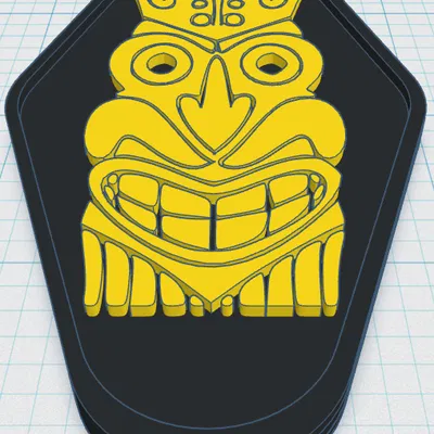 Tiki Keytag 94 - Vật Tổ May Mắn Theo Phong Cách Polynesia