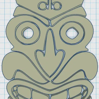 Tiki Keytag 94 - Vật Tổ May Mắn Theo Phong Cách Polynesia