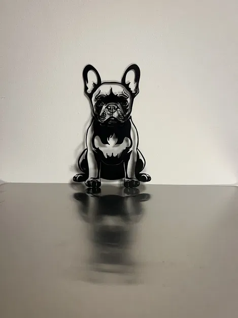 Trang Trí Tường Hình Bóng Bulldog Pháp - Image 2