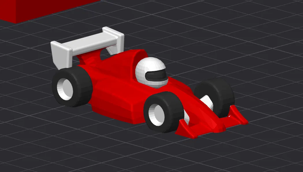 Xe F1 Hoạt Hình Màu Đỏ - Image 1