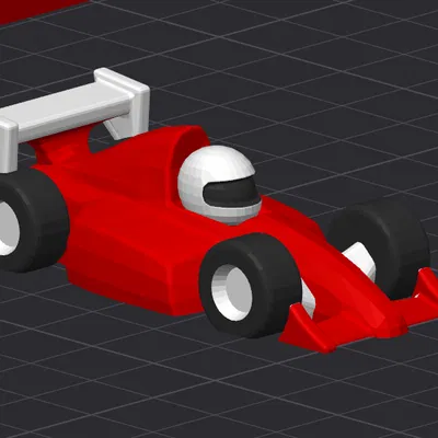 Xe F1 Hoạt Hình Màu Đỏ