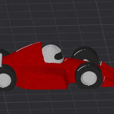 Xe F1 Hoạt Hình Màu Đỏ