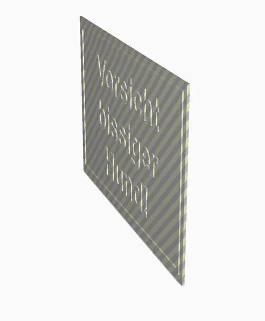 Biển Báo Chó Dữ - Vorsicht Bissiger Hund - Schild - Image 2