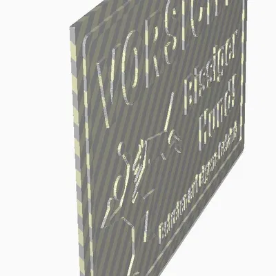 Biển Báo Chó Dữ - Vorsicht Bissiger Hund - Schild