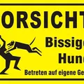 Biển Báo Chó Dữ - Vorsicht Bissiger Hund - Schild - Thumbnail 3