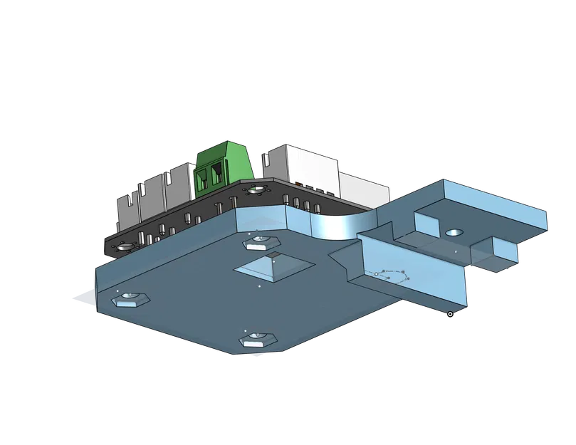 Giá đỡ EBB42 cho thanh nhôm 2020, có khe tản nhiệt - Image 1