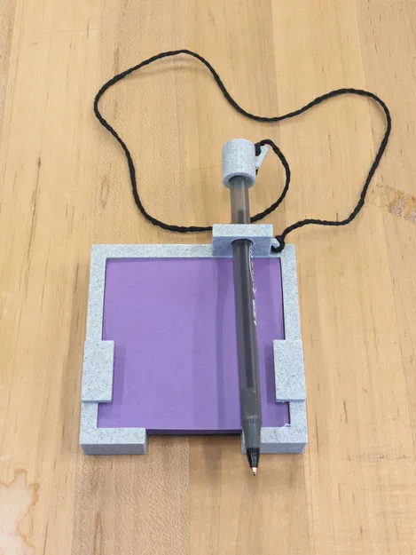 Giá Đỡ Giấy Ghi Chú Nam Châm Có Dây Kẹp Bút - Image 1