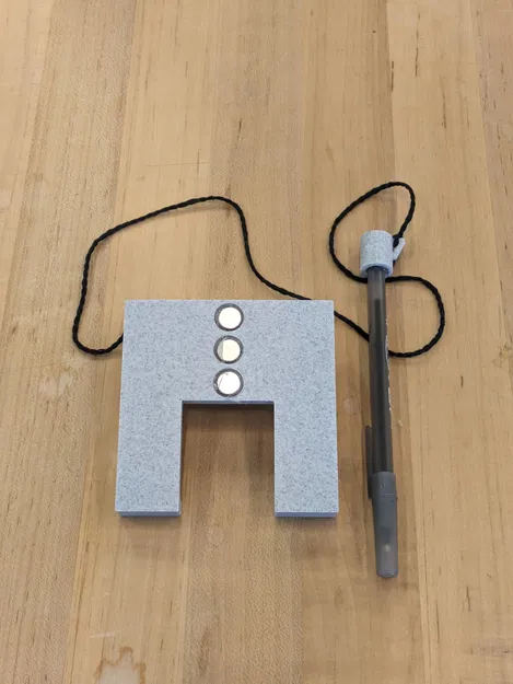 Giá Đỡ Giấy Ghi Chú Nam Châm Có Dây Kẹp Bút - Image 2