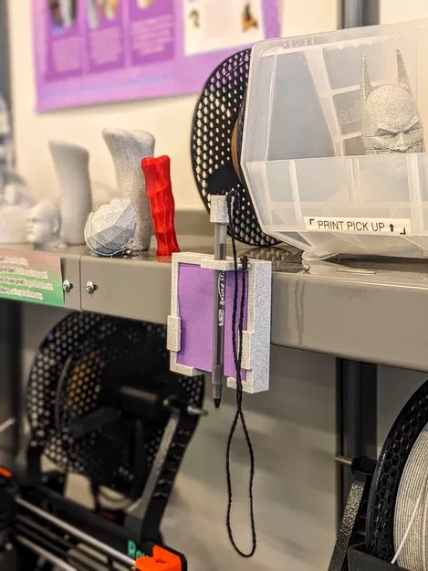 Giá Đỡ Giấy Ghi Chú Nam Châm Có Dây Kẹp Bút - Image 3