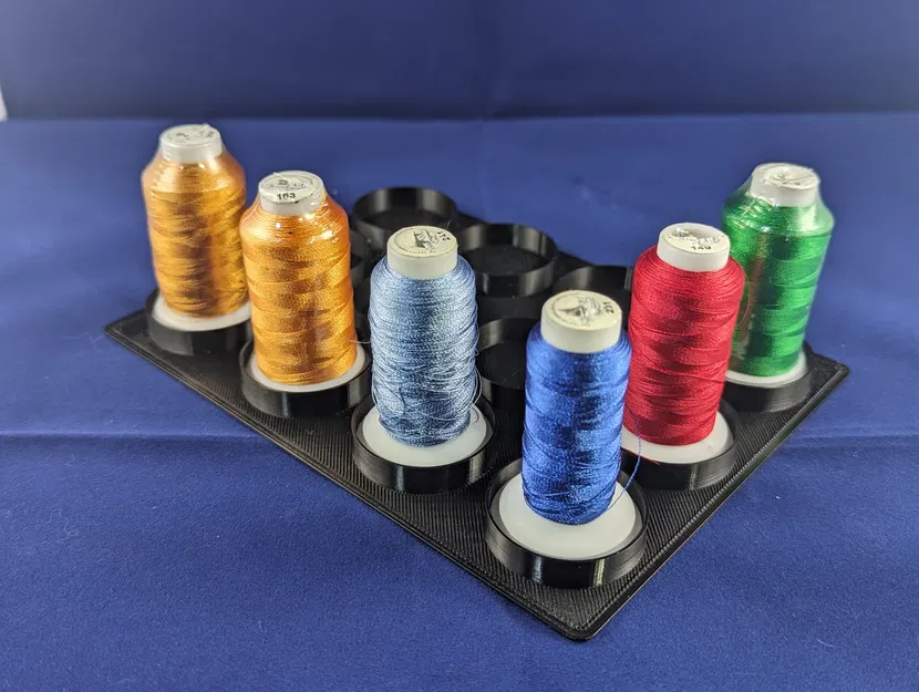 Giá Đỡ Cuộn Chỉ Gridfinity 33mm Ren 3x4 - Image 1