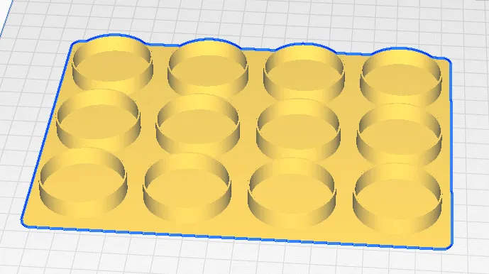 Giá Đỡ Cuộn Chỉ Gridfinity 33mm Ren 3x4 - Image 2