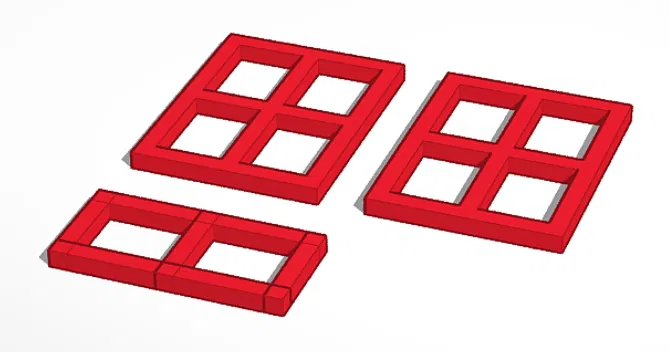 Cửa Sổ Và Cửa Cho Đường Sắt Mô Hình Tỷ Lệ G - Image 1