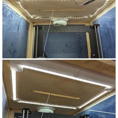 Ray và bộ khuếch tán đèn LED cho tủ máy in 3D