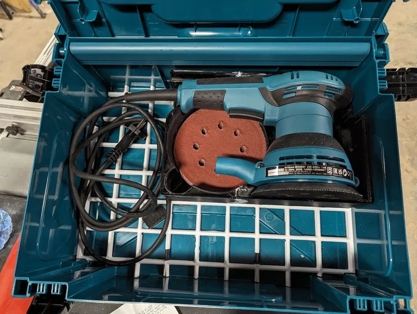 Hộp Đựng Máy Chà Nhám Makita B5041 Theo Chuẩn Gridfinity, Kích Thước 6x3 - Image 1