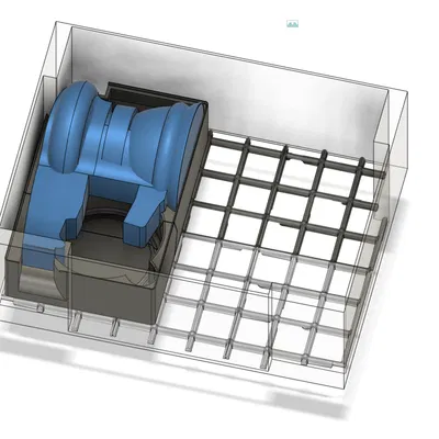 Hộp Đựng Máy Chà Nhám Makita B5041 Theo Chuẩn Gridfinity, Kích Thước 6x3