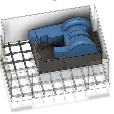 Hộp Đựng Máy Chà Nhám Makita B5041 Theo Chuẩn Gridfinity, Kích Thước 6x3