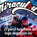 Móc khóa/Mặt dây chuyền Miraculous 21 món - Bộ 1/2 - Thumbnail 1