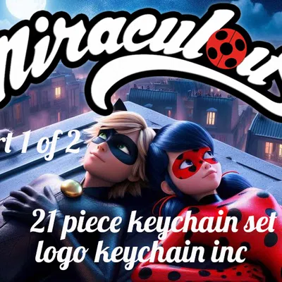 Móc khóa/Mặt dây chuyền Miraculous 21 món - Bộ 1/2