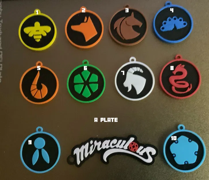 Móc khóa/Mặt dây chuyền Miraculous 21 món - Bộ 1/2 - Image 2