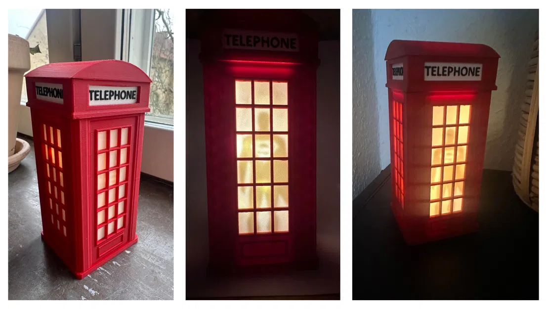 Hộp đèn bốt điện thoại (kèm Superman) - Image 1