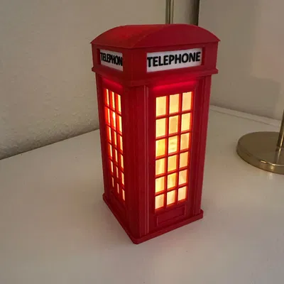 Hộp đèn bốt điện thoại (kèm Superman)