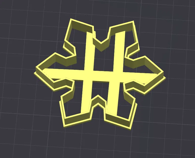 Khuôn cắt bánh quy hình bông tuyết v1 - Image 1