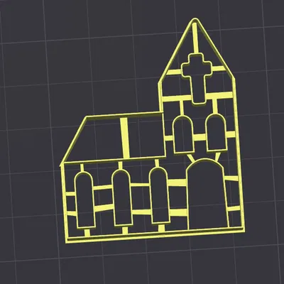 Khuôn Cắt Bánh Quy Nhà Thờ v2