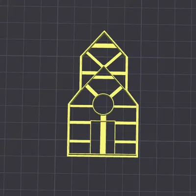 Khuôn Cắt Bánh Quy Hình Nhà Thờ v1